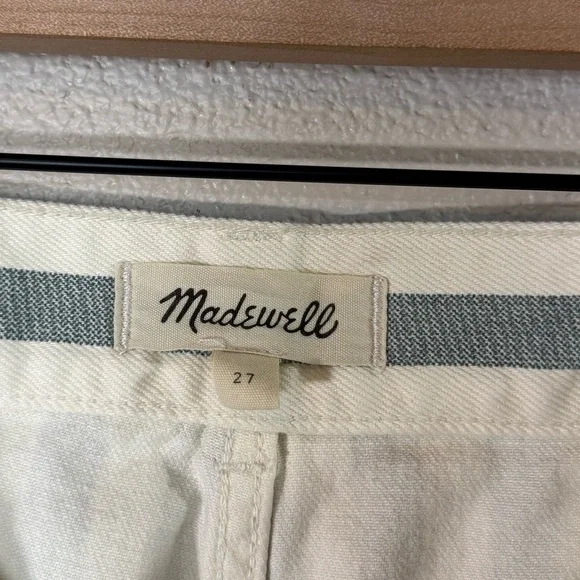 Madewell Emmett 2.0 Wide-Leg Crop Pants in Stripe: Patch-Pocket Edition 27 - Picture 8 of 10